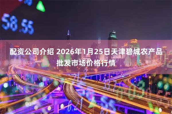 配资公司介绍 2026年1月25日天津碧城农产品批发市场价格行情
